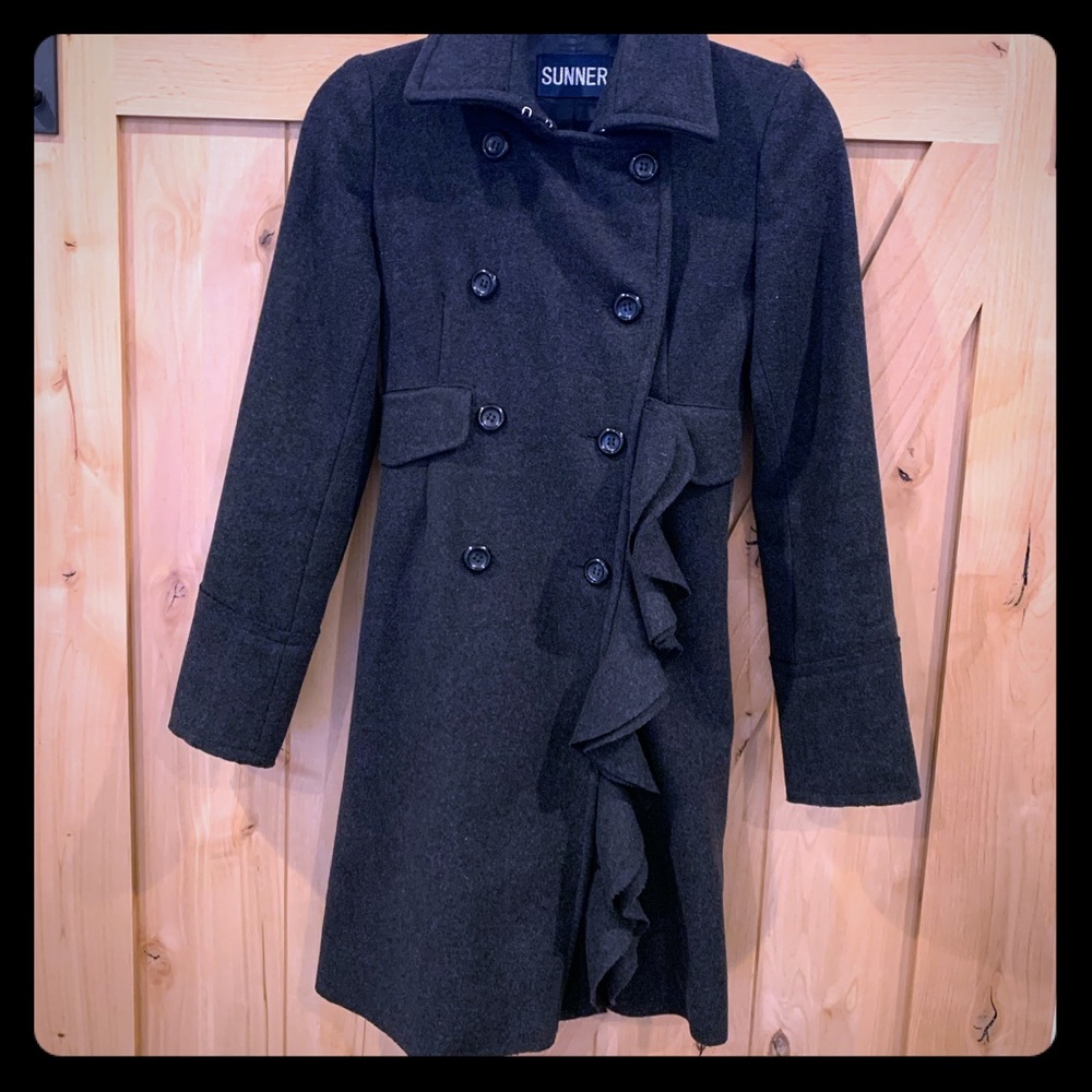 Gray wool coat